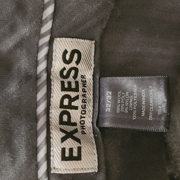 Express Grey Dress Pants, 32/32 - Picture 3 of 3